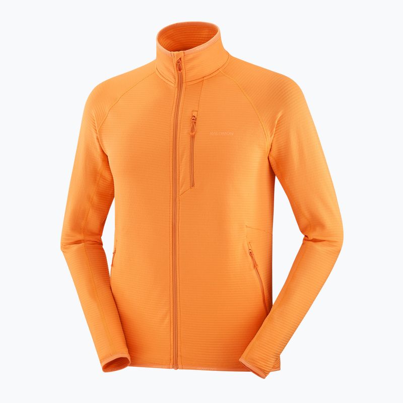 Pánská trekingová mikina Salomon Lightwarm Full Zip turmeric 7