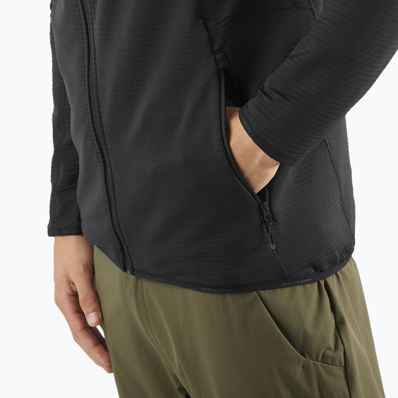 Pánská trekingová mikina Salomon Sntial Lightwarm Hybrid deep black 6