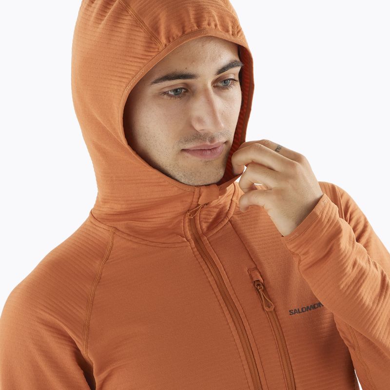Pánská trekingová mikina Salomon Sntial Lightwarm Hybrid sierra 3