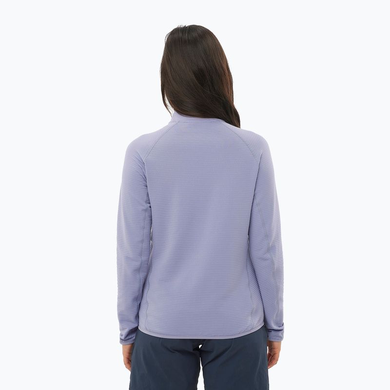 Dámská trekkingová mikina Salomon Essential Lightwarm Half Zip blue granite 2