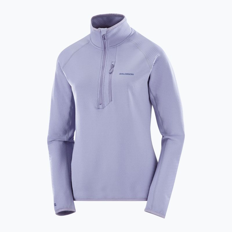 Dámská trekkingová mikina Salomon Essential Lightwarm Half Zip blue granite 6