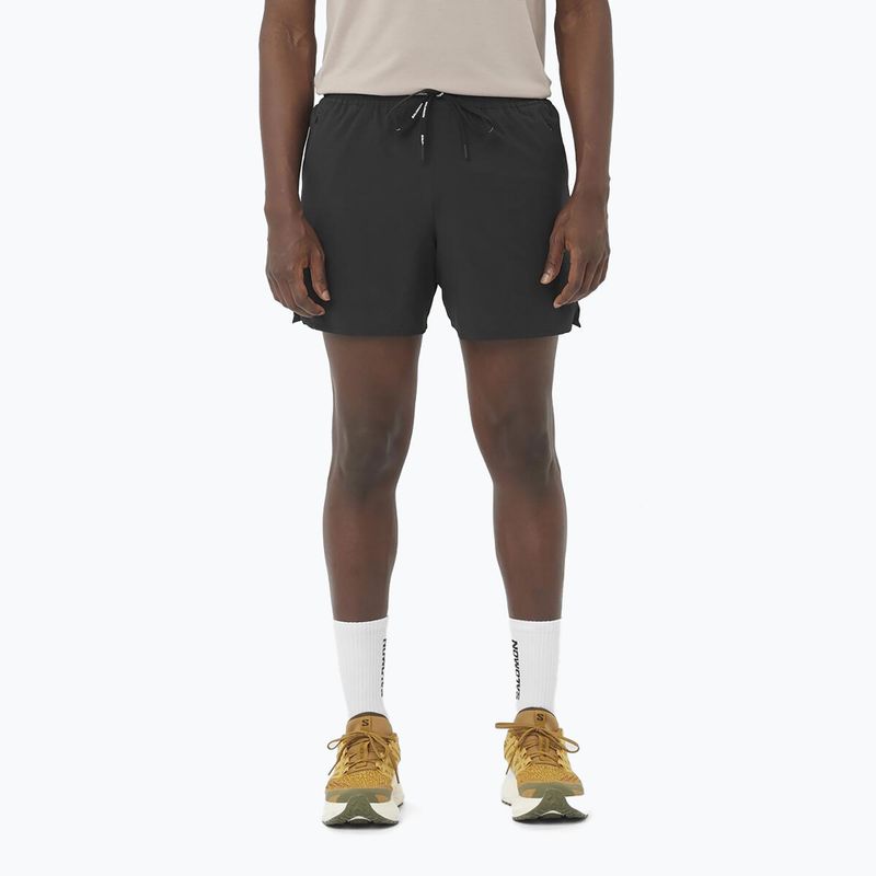 Pánské běžecké šortky Salomon SHAKEout Core 5" deep black
