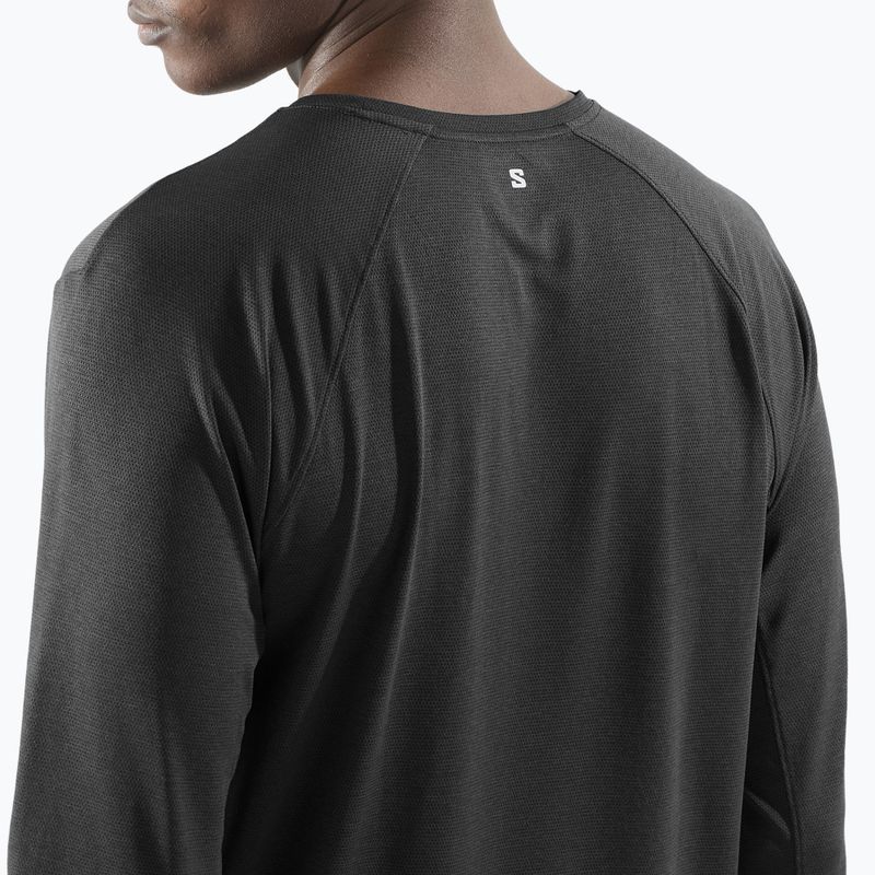 Pánské běžecké tričko longsleeve Salomon SHAKEout Core deep black 3