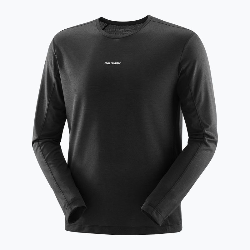 Pánské běžecké tričko longsleeve Salomon SHAKEout Core deep black 4