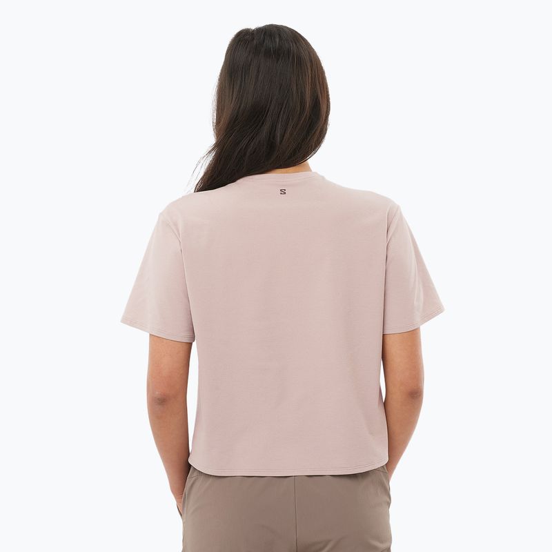 Dámské tričko Salomon Trackline Tee SS etherea 2