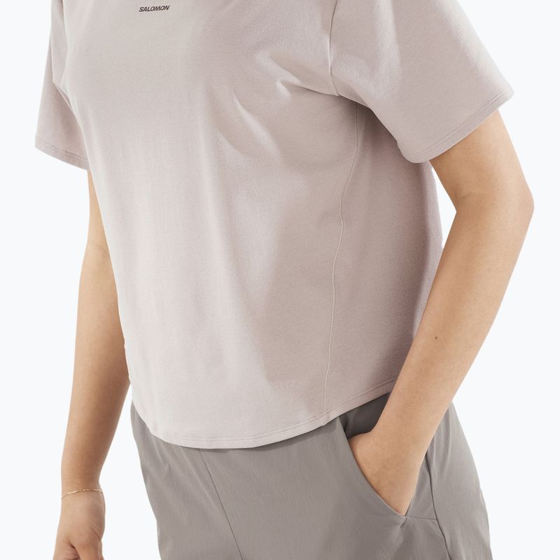 Dámské tričko Salomon Trackline Tee SS etherea 3