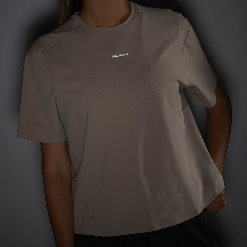 Dámské tričko Salomon Trackline Tee SS etherea 5