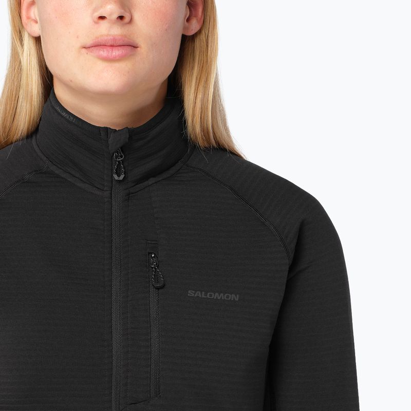 Dámská fleecová mikina Salomon Lightwarm Full Zip deep black 3