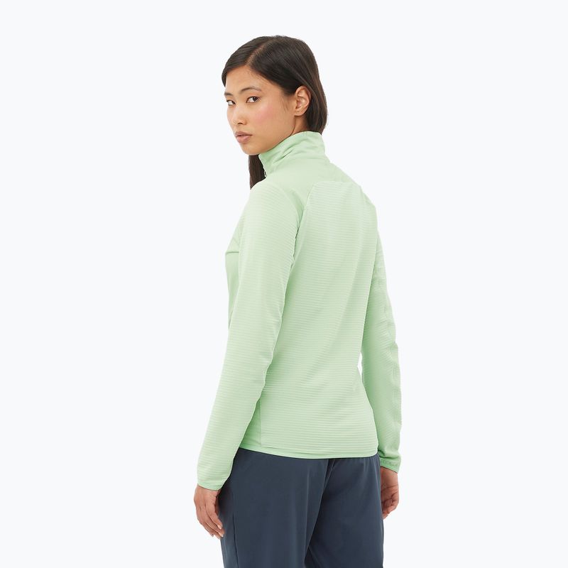 Dámská trekingová mikina Salomon Sntial Lightwarm Hybrid sea foam 2