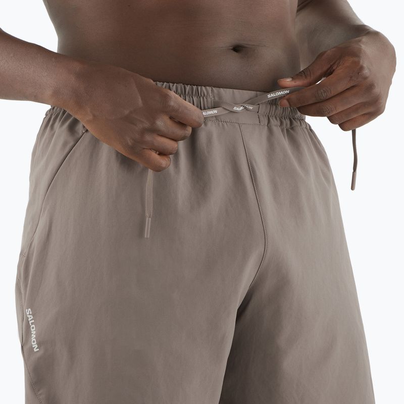 Pánské běžecké šortky Salomon Shakeout Core 2IN1 7" No Liner iron 3