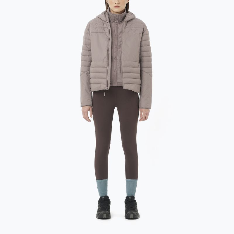 Dámské běžecké legíny Salomon SHAKEout Bliss 25" coffee bean 2