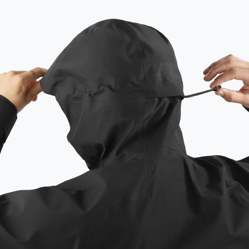 Pánská softshellová bunda Salomon Outline 3l GTX deep black 4