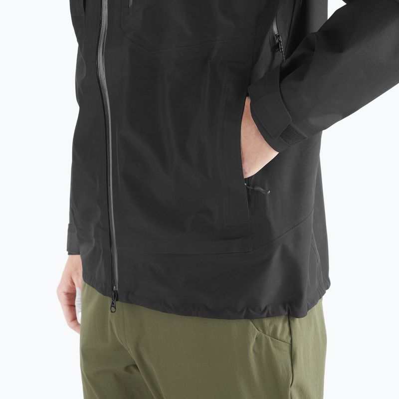 Pánská softshellová bunda Salomon Outline 3l GTX deep black 7