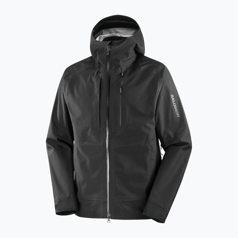 Pánská softshellová bunda Salomon Outline 3l GTX deep black 9