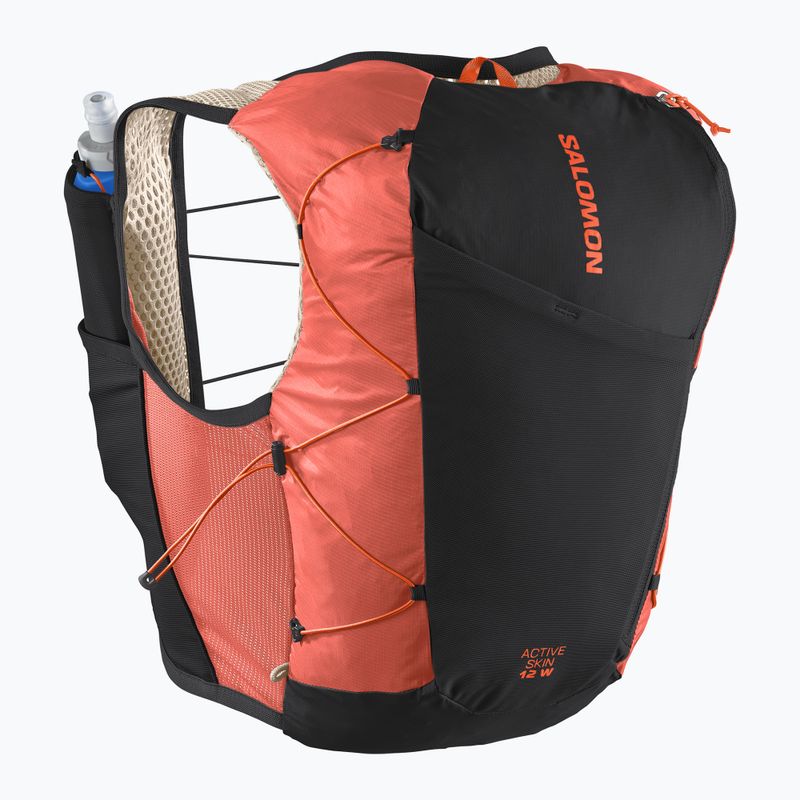 Dámská běžecká vesta Salomon Active Skin 12 Set emerglow/black 2