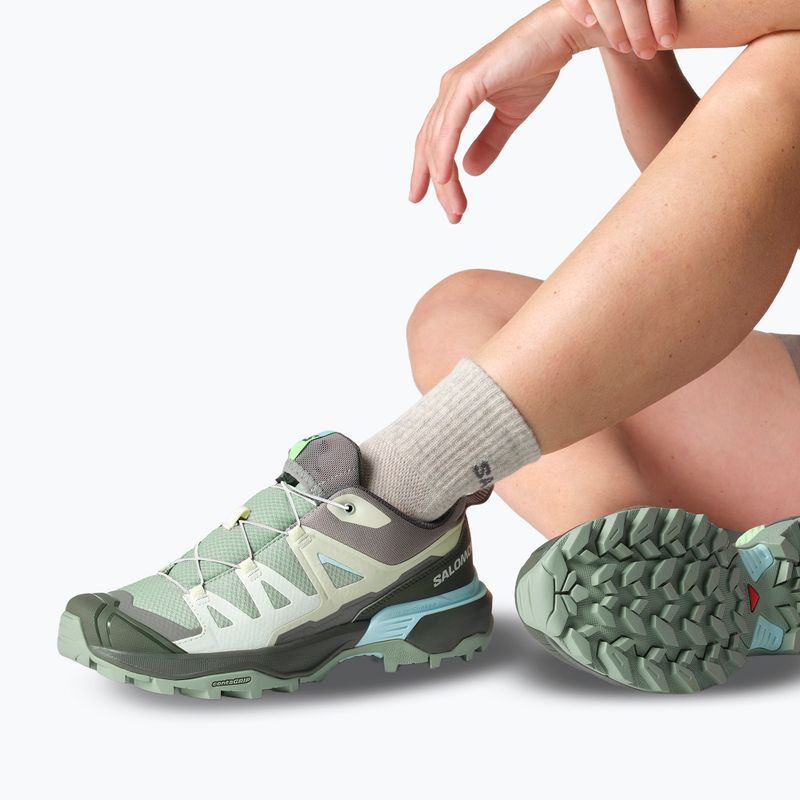 Dámské trekové boty Salomon X Ultra 360 green milieu/urban chic/clearly aqua 7