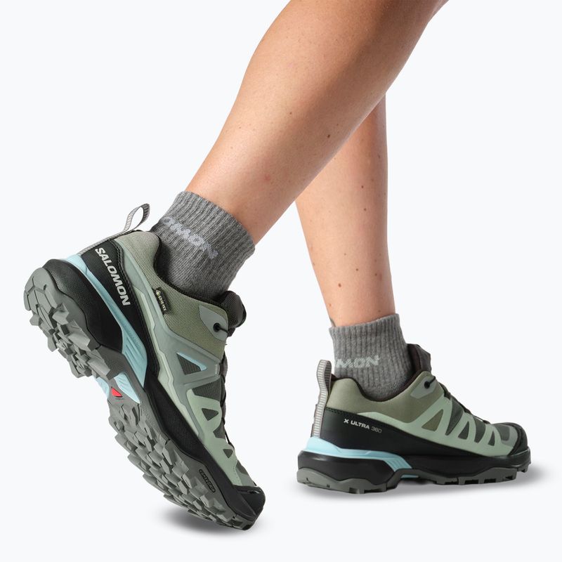 Dámské trekingové boty Salomon X Ultra 360 GTX Sedona sage/black/sea foam 8