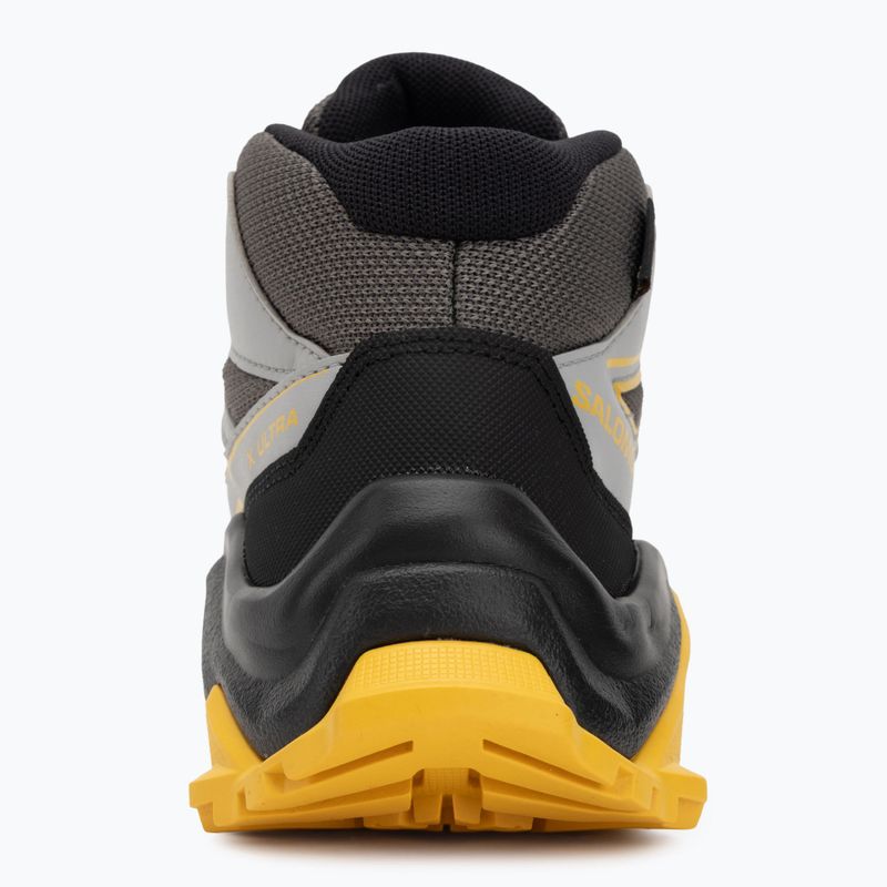 Dětské trekingové boty Salomon X Ultra Mid GTX castlerock/black/spicy/mustard 6