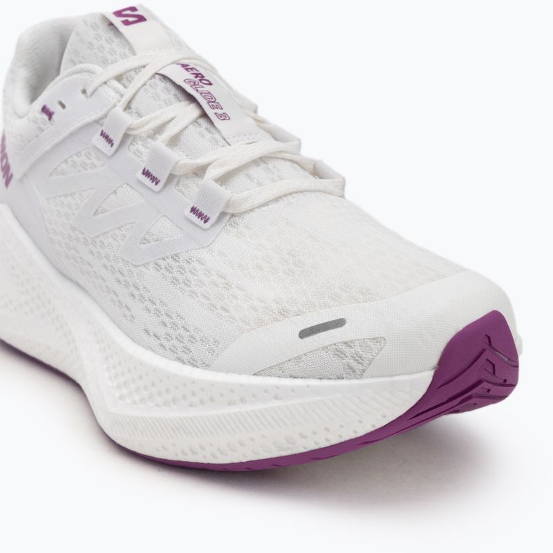 Pánské běžecké boty Salomon Aero Glide 3 white/white/willowherb 7