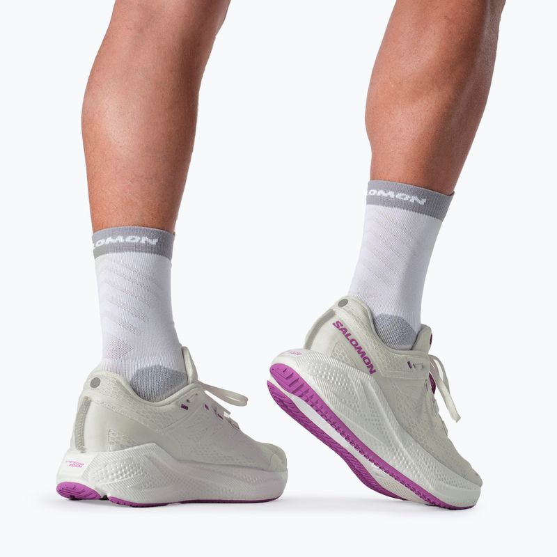 Pánské běžecké boty Salomon Aero Glide 3 white/white/willowherb 5