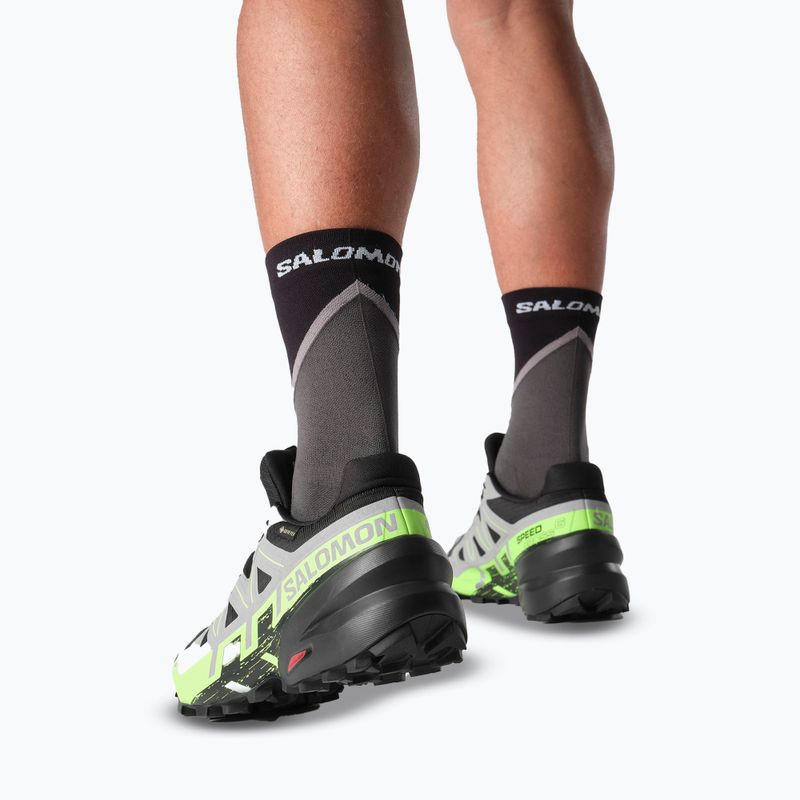Pánské běžecké boty Salomon Speedcross 6 GTX black/alloy/green gecko 8