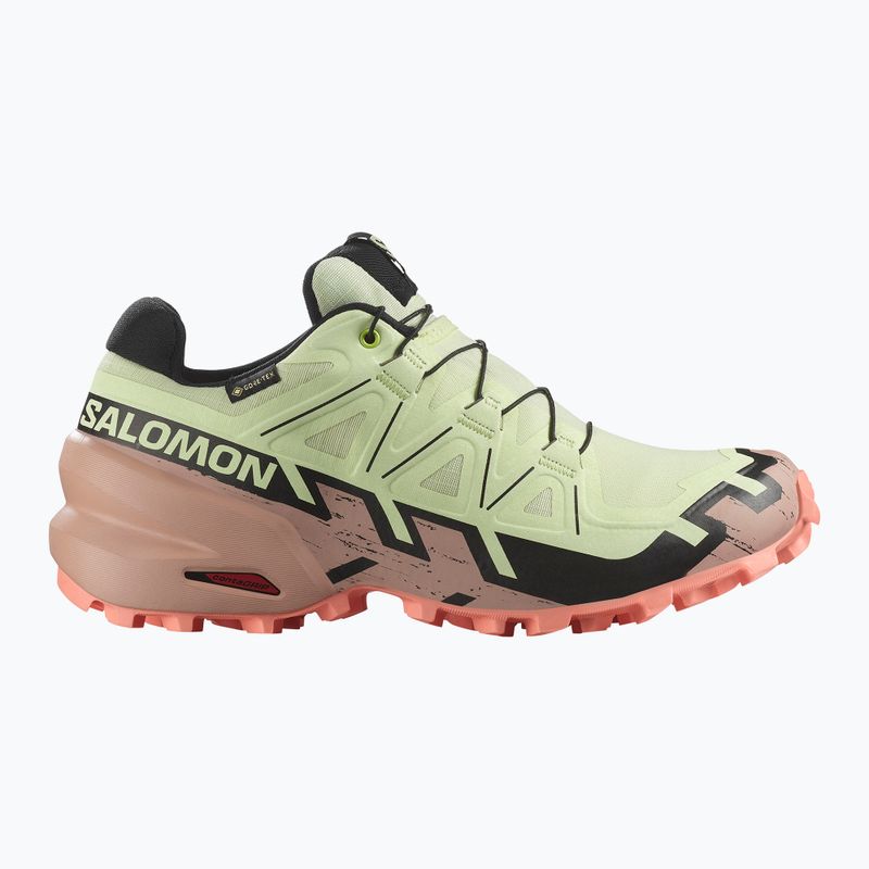 Dámské běžecké boty Salomon Speedcross 6 GTX lime cream/mahogany rose/black 2