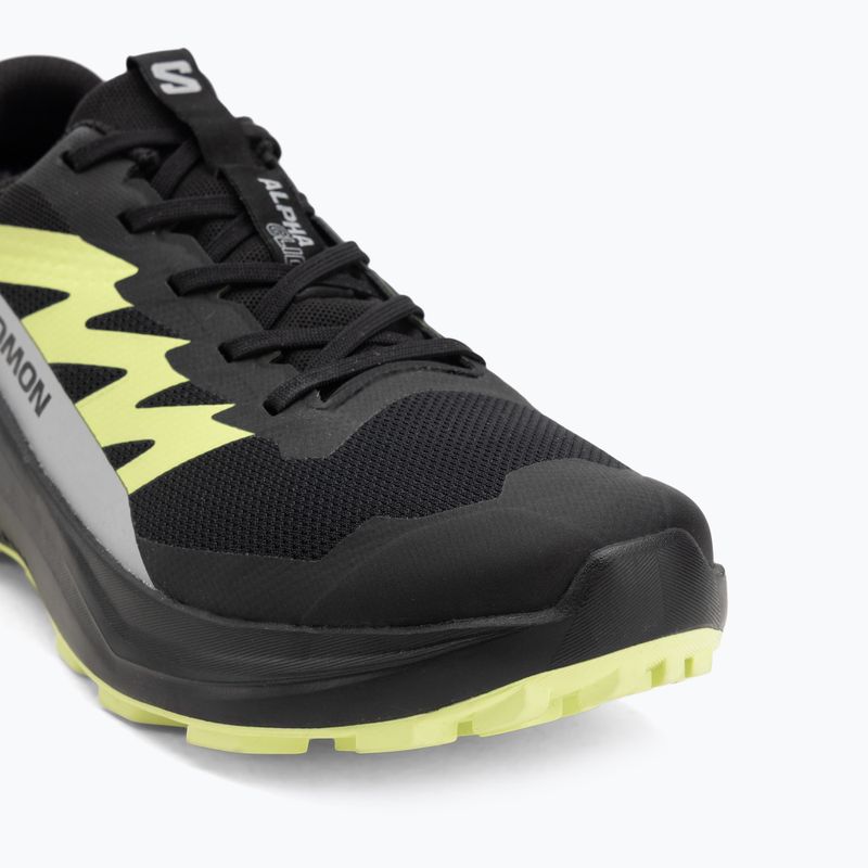 Pánské běžecké boty Salomon Alphaglide GTX black/alloy/sharp green 7