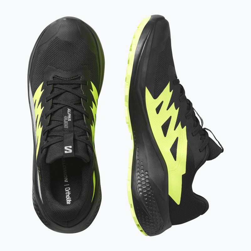 Pánské běžecké boty Salomon Alphaglide GTX black/alloy/sharp green 5