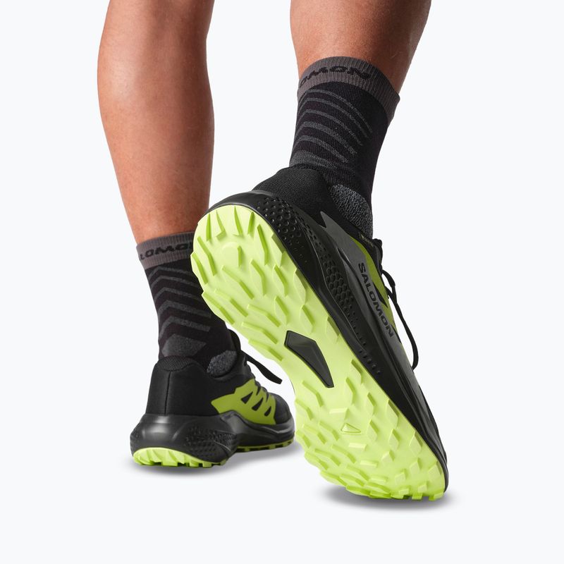 Pánské běžecké boty Salomon Alphaglide GTX black/alloy/sharp green 7