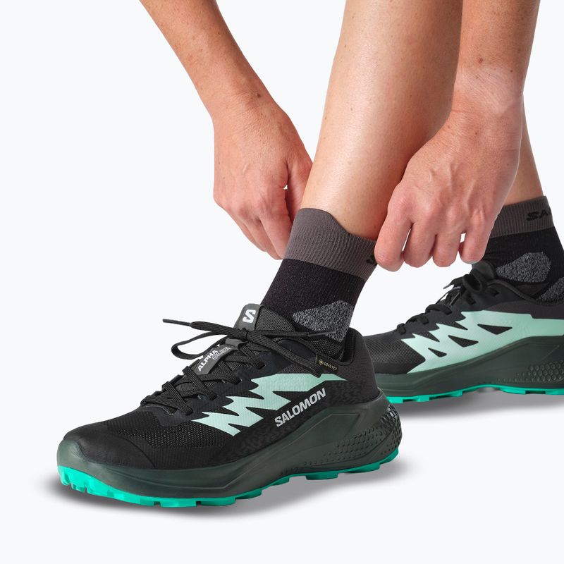 Dámské běžecké boty Salomon Alphaglide GTX hantom/urban chic/waterfall 8