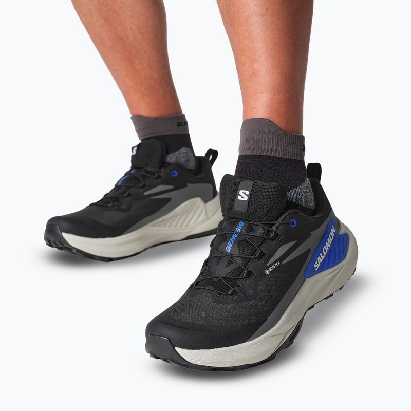 Pánské běžecké boty Salomon Genesis GTX black/lunar rock/french blue 14