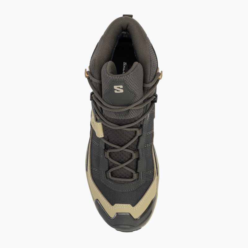 Pánské trekové boty Salomon X Ultra 5 MID GTX peat / gray green / blue nights 5