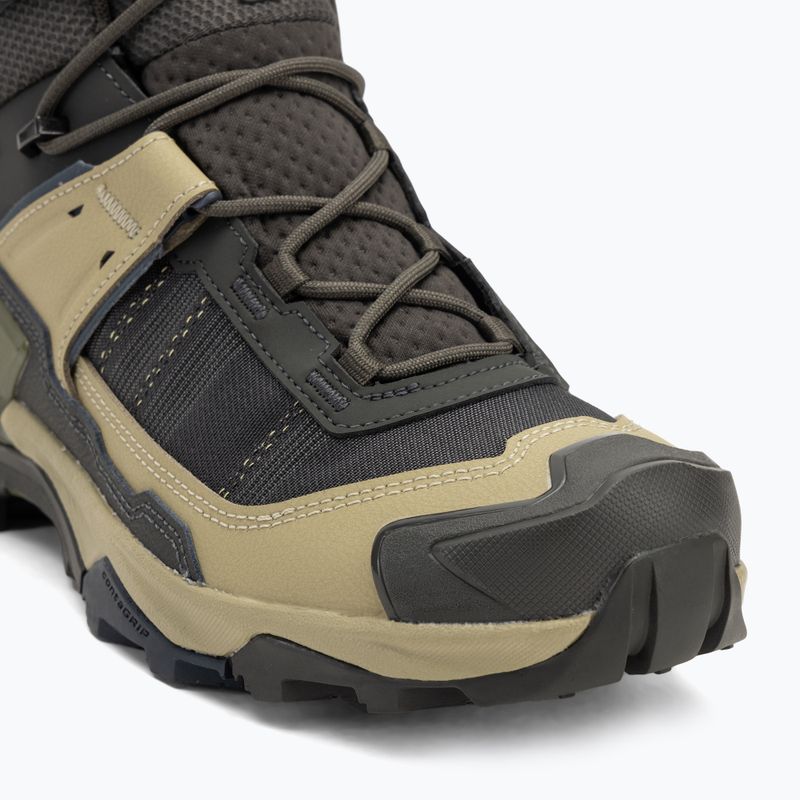 Pánské trekové boty Salomon X Ultra 5 MID GTX peat / gray green / blue nights 7