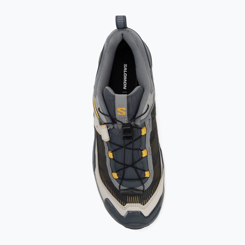 Pánská treková obuv Salomon X Ultra 5 monument / turbul / spicy mustard 5