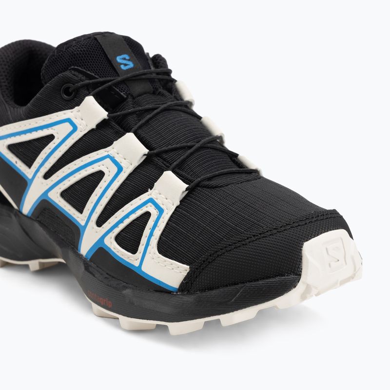 Dětské běžecké boty Salomon Speedcross Waterproof black/vanilla ice/french blue 7