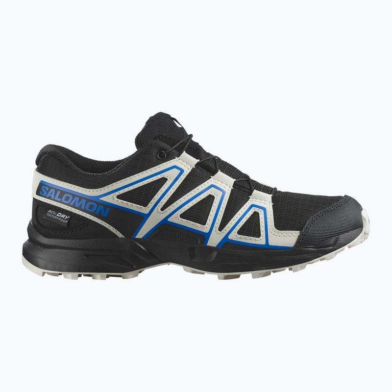 Dětské běžecké boty Salomon Speedcross Waterproof black/vanilla ice/french blue 8