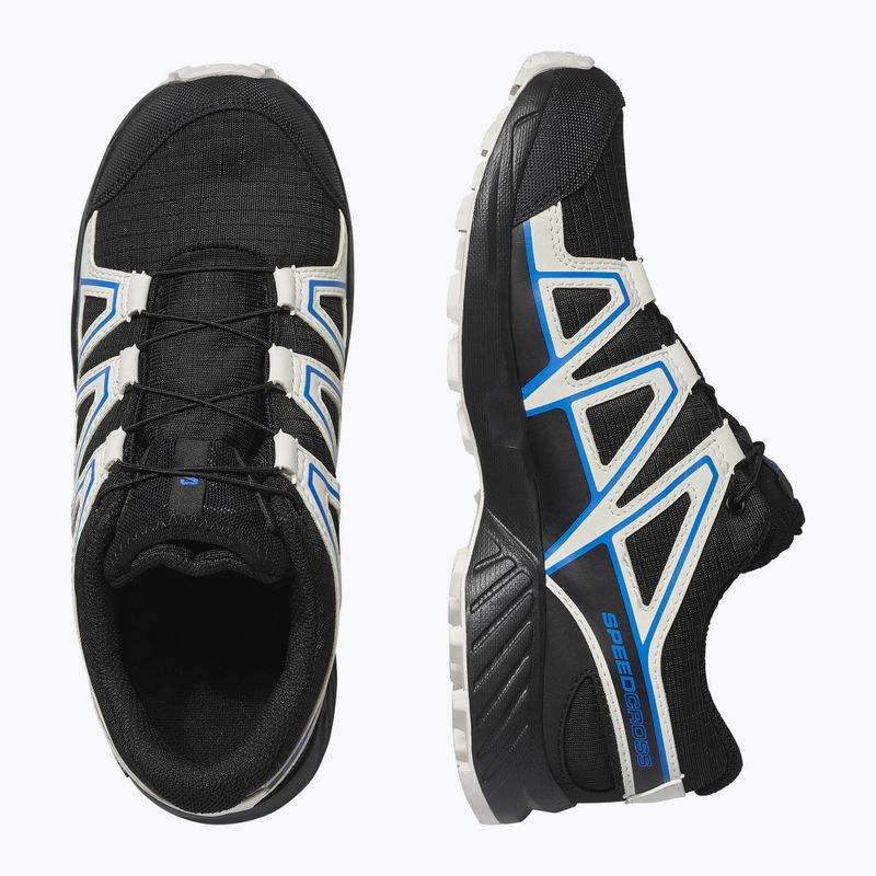 Dětské běžecké boty Salomon Speedcross Waterproof black/vanilla ice/french blue 12