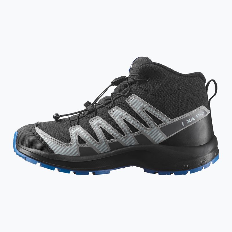 Dětské turistické boty Salomon XA PRO V8 MID WP black/monument /french blue 10