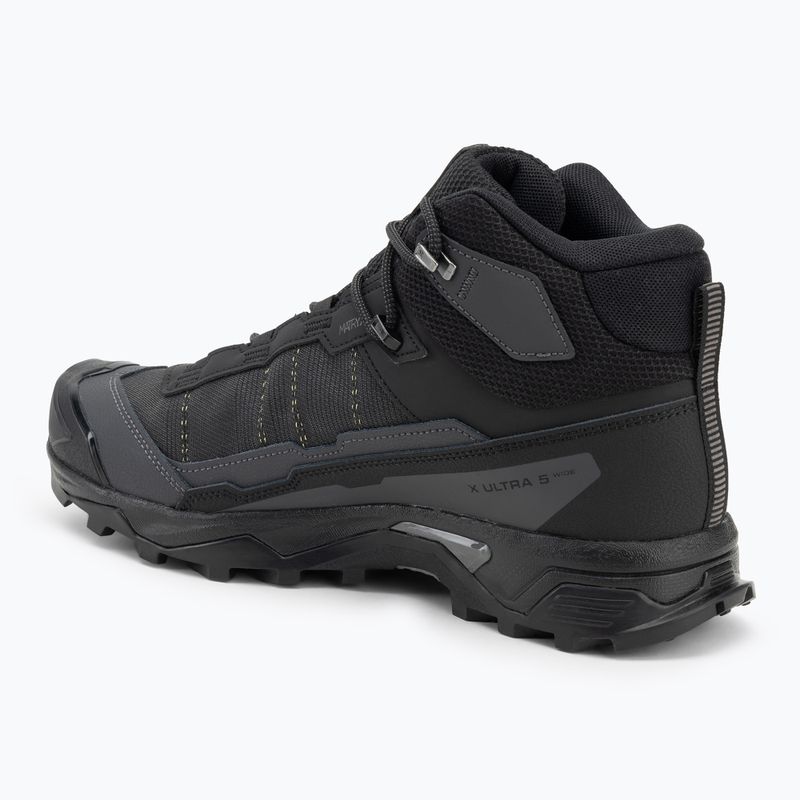 Pánské trekové boty Salomon X Ultra 5 MID Wide GTX black/asphalt/castlerock 3
