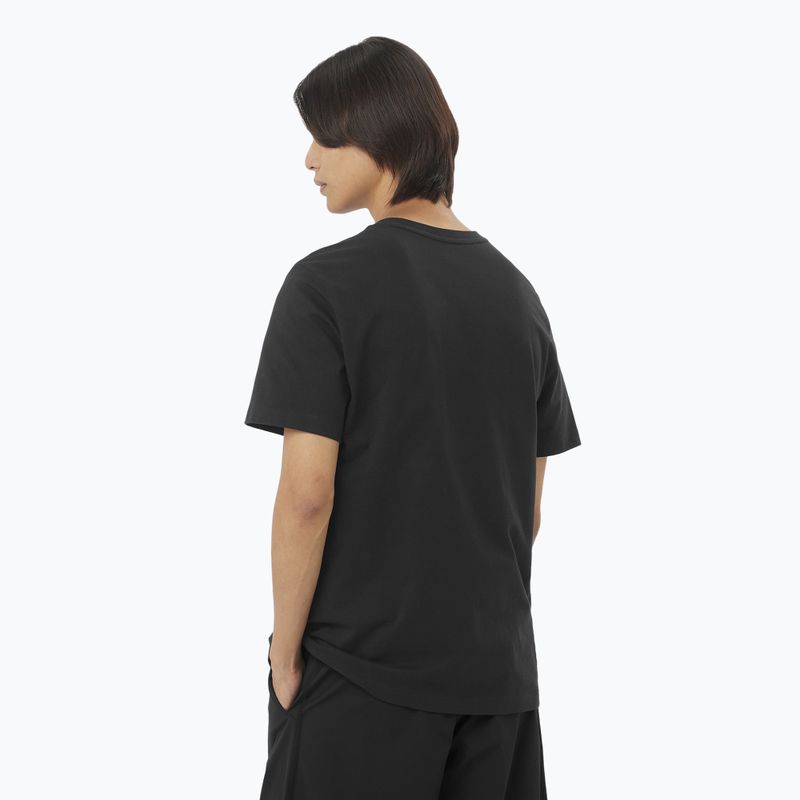 Pánské tričko Salomon Big Logo Tee deep black 2