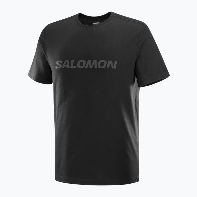 Pánské tričko Salomon Big Logo Tee deep black 4