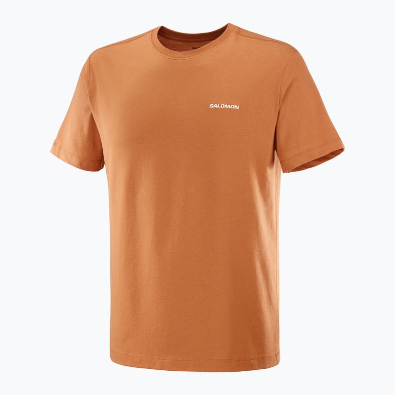 Pánské tričko Salomon Logo Tee sierra 4