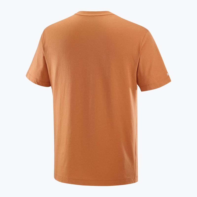 Pánské tričko Salomon Logo Tee sierra 5