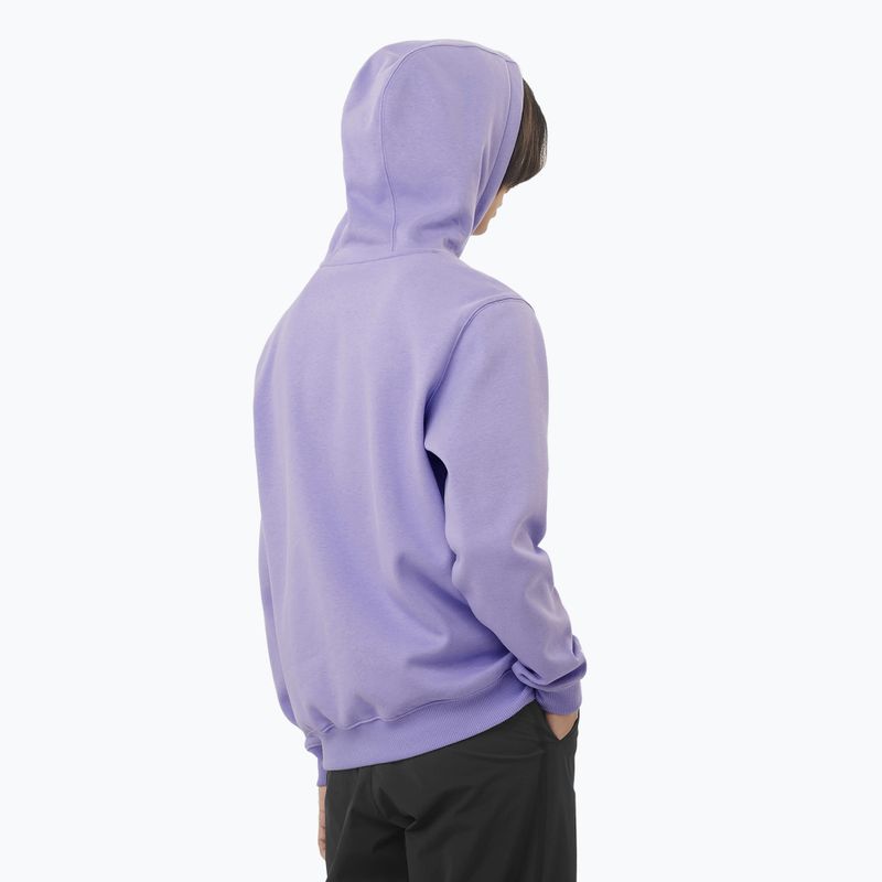 Pánská mikina  Salomon Logo Hoodie violet tulip 2