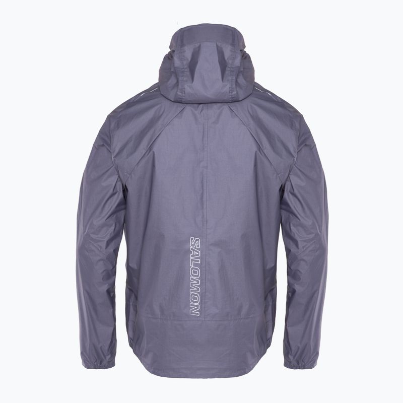 Pánská běžecká bunda Salomon Bonatti Waterproof blue granite 2