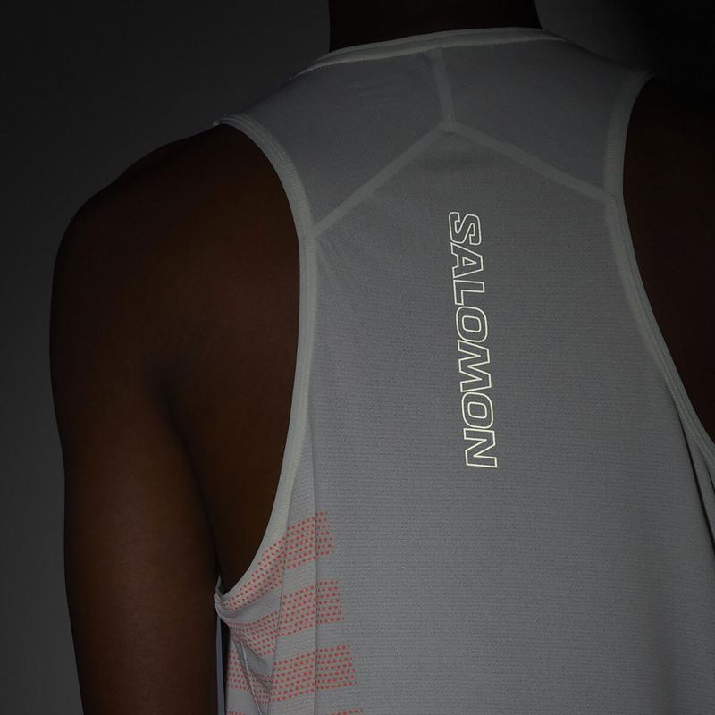 Pánské běžecké tílko Salomon Sense Aero Singlet GFX icicle 4
