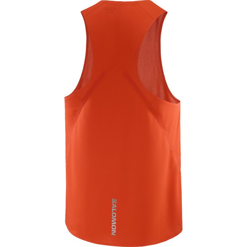 Pánské běžecké tílko Salomon S/Lab Speed Singlet flery red 5