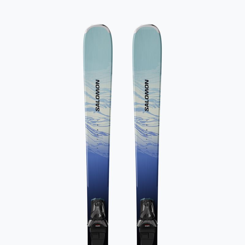 Dámské sjezdové lyže + vázání Salomon Stance Pro W 82 + MI11 GW aruba blue/blue yonder 5