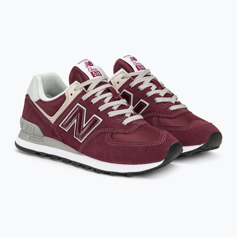 Boty  New Balance 574 burgundy 4