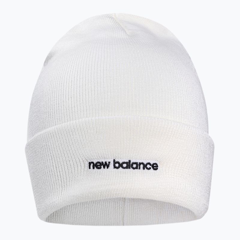 Dámská zimní čepice New Balance Knit Cuffed Beanie Embroider bílá NBLAH13032WT 2